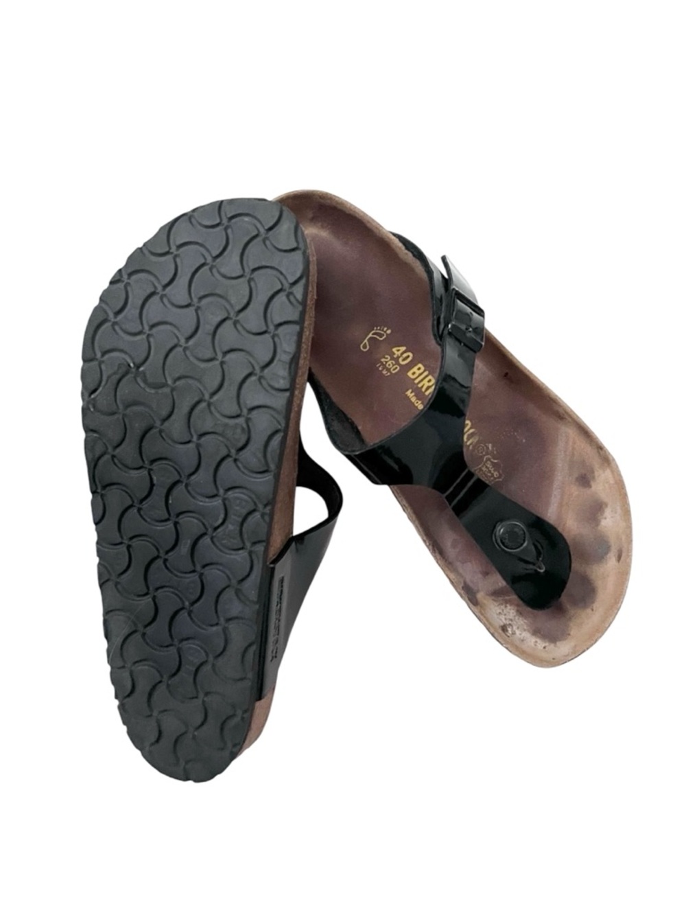 Birkenstock Gizeh Patent Thong Sandals 40